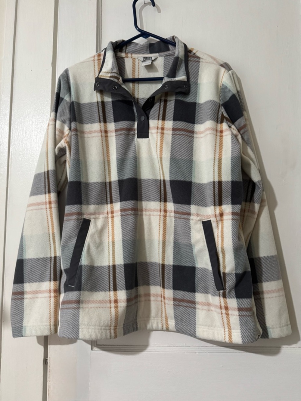 Duluth Trading Co Doubleback Fleece Pullover, size L